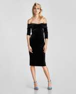 Zara, robe en velours, soldes, 29.95 CHF